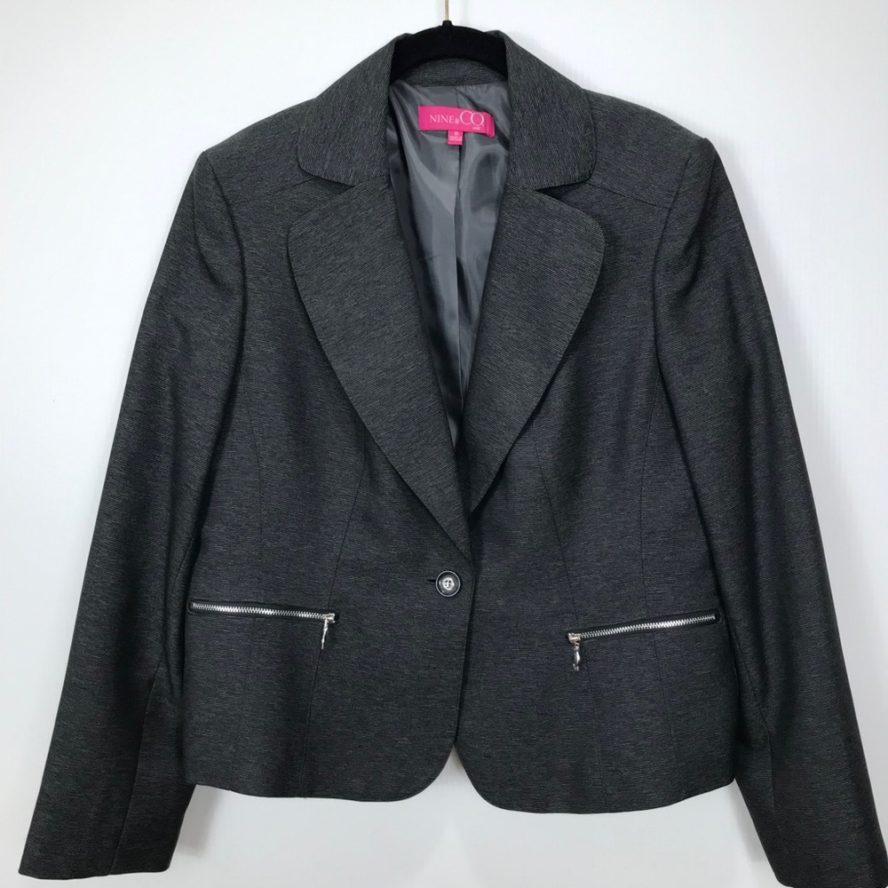 HP🛍 Nine & Co. Suit Jacket Blazer Size 16 - Picture 6 of 9